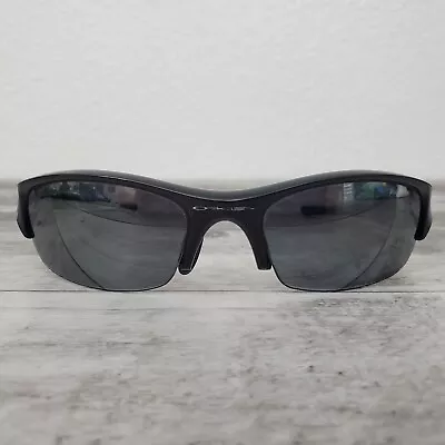 Oakley Flak 12-900 Black Half Rim Wrap Sunglasses Frames 63-14 133 FRAMES ONLY • $45