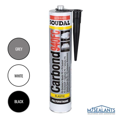 £7.69 • Buy Soudal Carbond 940FC PU Adhesive Sealant Car Metal Marine - Black, Grey, White