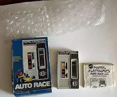 Vintage Auto Race Electronic Handheld Game Mattel 1976 With Box Works • $89.99