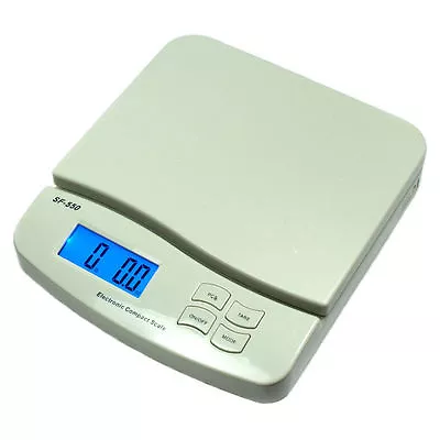 66 LB X 0.1 OZ / 30 KG X 1g Digital Postal Scale Shipping Scale SF-550 White  • $22.99