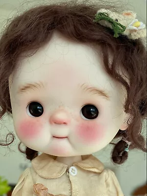 1/6 Bjd Doll Qbaby Big Head With Small Body Resin Figures Toys Gift Eyes • $89.99