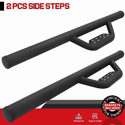 For 99-16 Ford F-250 F-350 Regular Cab Side Step BOC Running Board Nerf Bar BLK • $135.88