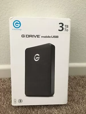 G-Technology G-DRIVE Mobile USB 3 TB With USB 3.0 Port • $225