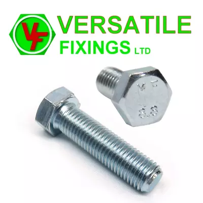 M7 High Tensile Bolts Fully Threaded Set Screws Zinc Plated Grade 8.8 • £2.99