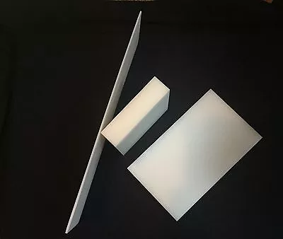 $7.85 • Buy 1/2  White HDPE Plastic Sheet - Priced/Square Foot- Cut To Size!