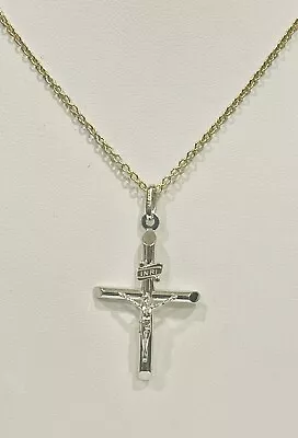 $115 • Buy 14k  White Gold Cross Pendant