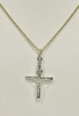 $115 • Buy 14k  White Gold Cross Pendant