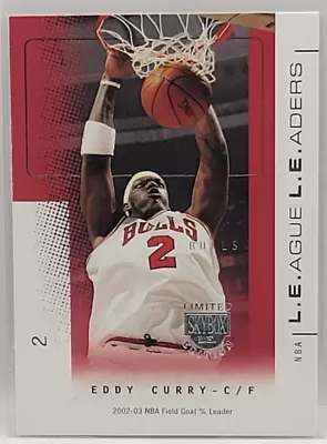 03-04 Skybox L.E. League Leaders Eddy Curry Insert Card (Chicago Bulls) • $1.85