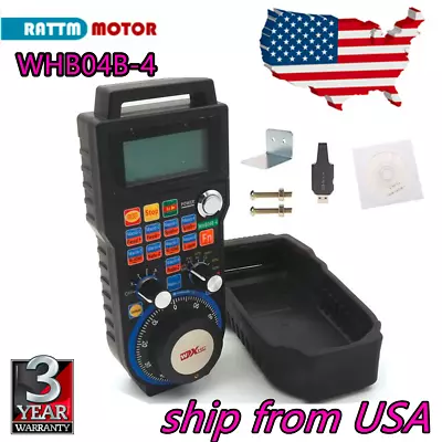 【US】4 Axis Electronic Wireless Handwheel Manual Control CNC Mach3 USB Handle MPG • $96