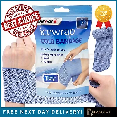 Ice Wrap Cold Bandage Twisted Strain Sprain Cool Therapy Instant Pain Relief New • £5.75