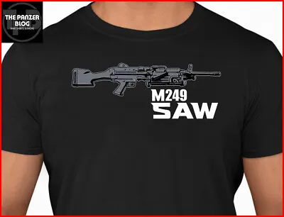 M249 Saw T-Shirt Machine Gun Rifle • $22