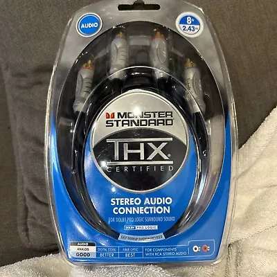 Monster Standard THX Certified Stereo Audio Connection Cables Dolby 8ft 2M  • $19.99