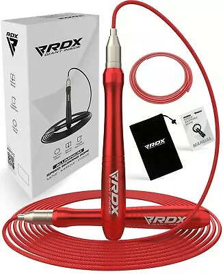 Skipping Jump Rope By RDX MMA Fitness Weighted Gym Jump Rope Adjustable • $10.99