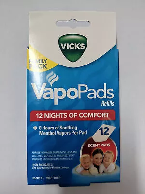 Vicks Menthol Vapors Scent Pad Replacements 12 Pack • $13.99