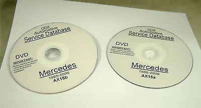 Mercedes Benz Service Database 1985-2006 / 2 DVD Set • $12