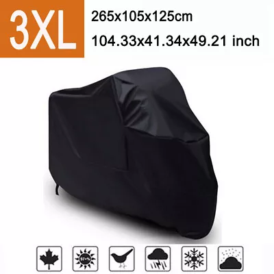 3XL Motorcycle Waterproof Cover For Harley-Davidson Heritage Softail Sportster • $22.32