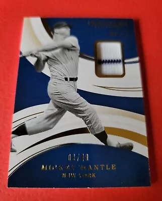 MICKEY MANTLE FANTASY CAMP USED JERSEY CARD #d9/49 2020 Immaculate YANKEES • $134.95