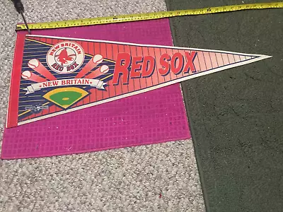 AA Minor League Baseball Vintage New Britain Red Sox Pennant - FAST SHIPPER • $27.69