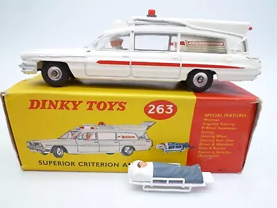 Vintage Dinky Toys 263 Superior Criterion Ambulance In Original Box 1952-68 • $46.05