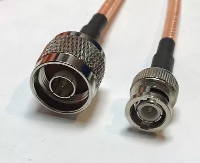 RG400 BNC Male To N Male Double Shield Coaxial Cable PICK LENGTH RF USA Lot    • $10.98