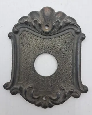 Vintage Brass Escutcheon Rosette Door Plate Backplate • $28