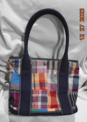 J. CREW New With Tags MADRAS Purse OR TOTE BAG • $20