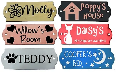 Personalised Metal Kennel House Home Door Display Sign Plaque Plate Number Name • £6.99