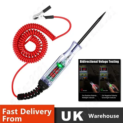 Circuit Tester Probe 3-24v Electric Car Fuse Test Light Voltage Pen Detector UK • £5.49