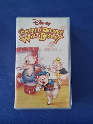 Disney Les Chefs D Oeuvre De WALT DISNEY Vhs Video Tape Rare • $28.88