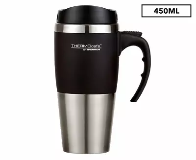 New Thermos Stainless Steel Vacuum Insulated Cafe Travel Mug Double Wall 450ml • $19.90