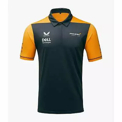 McLaren F1 Men's Team Polo Shirt - Papaya/Phantom • $39.99