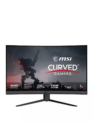 MSI Optix G27CQ4 E2 27   Curved Gaming Monitor HD 170Hz AMD Freesync - Refurb • £149.99