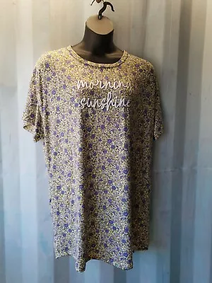  Morning Sunshine Floral Nightgown Sleepshirt Secret Treasures With Pockets NEW • $8.29