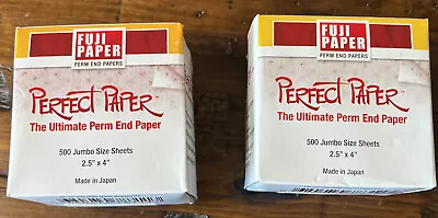 $12.95 • Buy 2-Fuji Paper The Ultimate Perm End Paper Contains 500 Jumbo Size Sheets