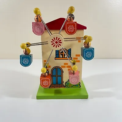 Vintage Musical Ferris Wheel Toy Schmid Bros Sankyo Wood Coin Bank Needs Repair • $89.99