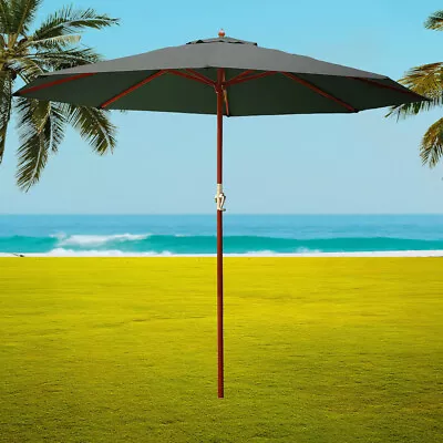 $58.95 • Buy Instahut Outdoor Umbrella Stand Sun Beach Garden Patio Umbrellas Pole Deck 3M