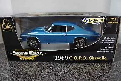 RARE 1969 C.O.P.O. CHEVELLE American Muscle 1:18 Elite TRU Exclusive 1 Of 1700 • $225