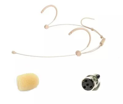 Skin Beige Headset Mic For Shure BLX14 Wireless Headset System  Ta4f 4 Pin XLR • $24.99