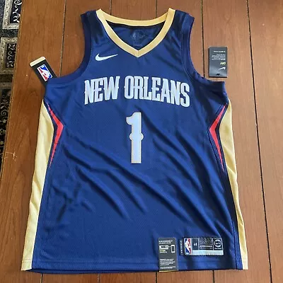 Nike Zion Williamson Pelicans Icon Swingman Jersey Men’s Size L Blue 864493-427 • $60