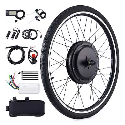 VIRIBUS EBike Conversion Kit 26  Front Wheel 48V 1000W Hub Motor Electric Bike • $174.79