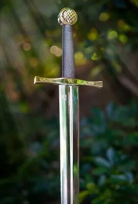 The Excalibur Sword 41''Inches Smith Hand-Forged Premium High Polish Blade With • $140.25