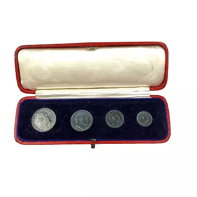 1907 Great Britain Edward VII Maundy Money Papal Coins Set Original Case • $299