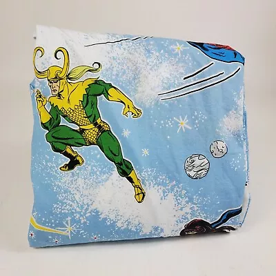 Pottery Barn Kids Glow In The Dark Marvel Heroes Full/Queen Duvet Cover - Read • $68.20