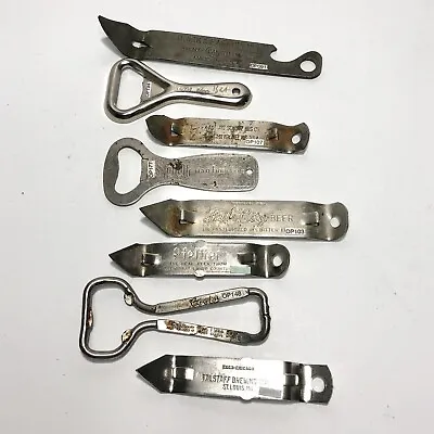 Vtg Bottle Opener Lot Of 8 Budweiser Spur Schlitz Falls City Pfeiffer Coors • $9.93