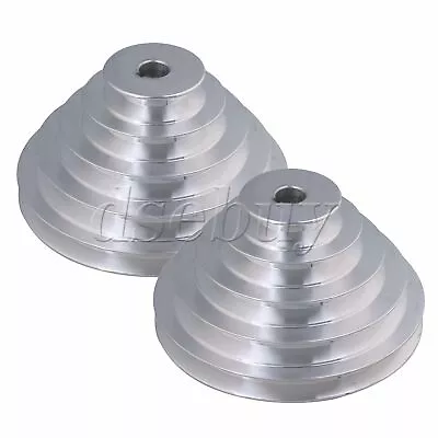 2 Pieces 16mm Inner Dia 5 Step A Type V-Belt Pagoda Pulley Belt For Machine • $93.87