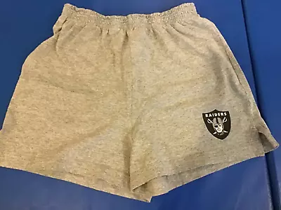 NFL For Her Oakland Raiders Gray Medium Running Loungewear Pajama Shorts • $6.99