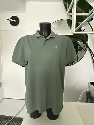 £17 • Buy Lacoste Polo T-shirt Women's Size 14 L - Polo Green - Original