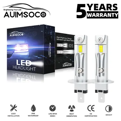 H1 LED Headlight Kit 40000LM High Low Beam Bulb 6500K Lamp White High Power • $39.98