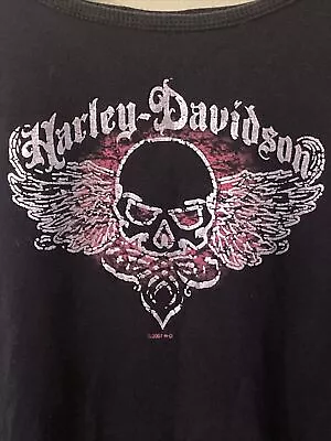 Vintage Harley Davidson Womens Tank Top Shirt Mechanicsburg PA Appalachian Large • $14.95