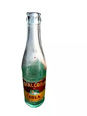 VINTAGE ROYAL CROWN COLA  8oz Bottle CA.1953 • $9.99